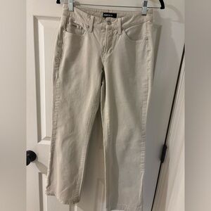 Cambio Basics Norah Bootcut Beige Jeans Size 8
